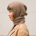 Irena Hooded Scarf, coffee